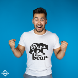 Marškinėliai tėčiui "Papa Bear"